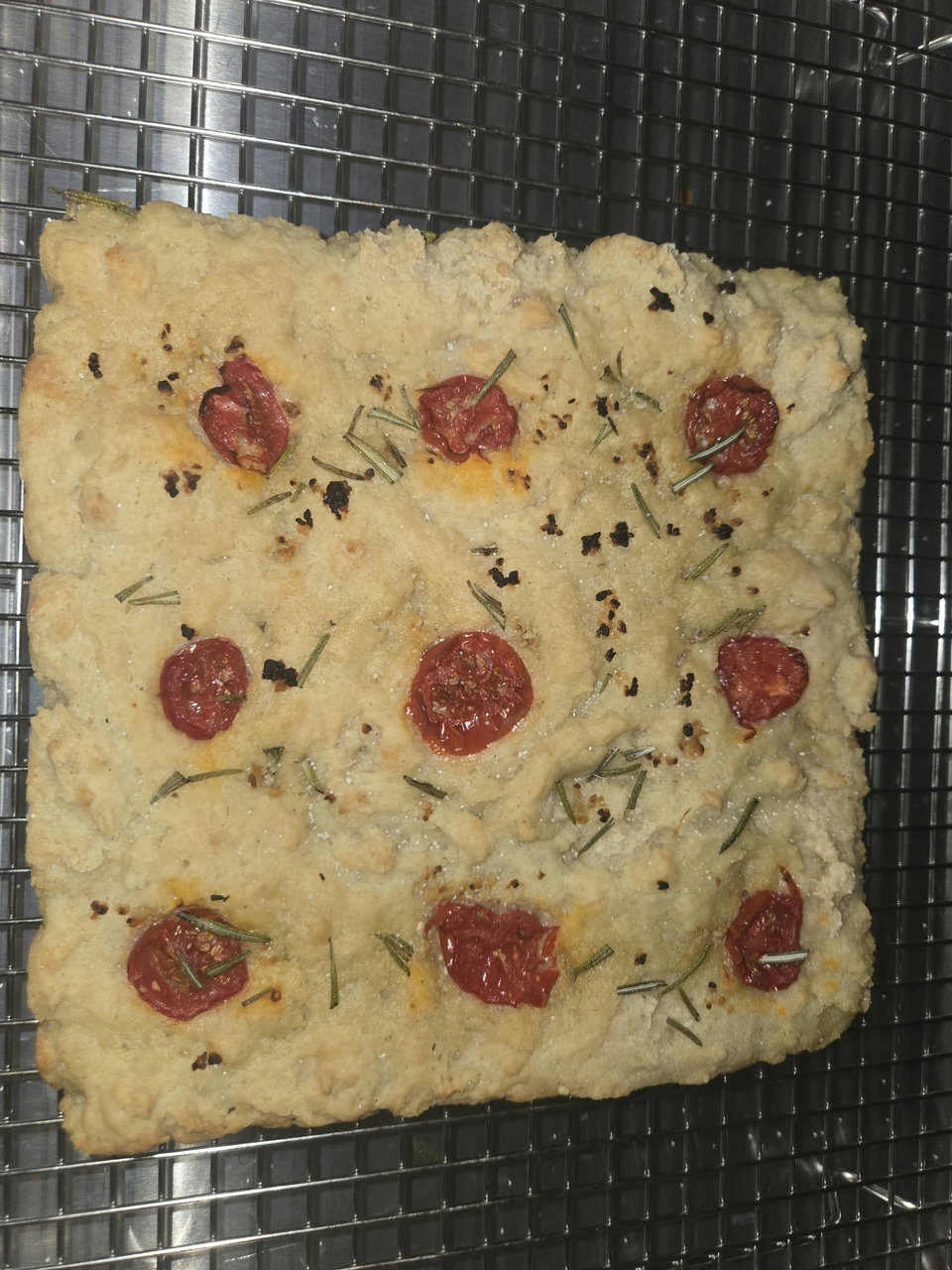 Tomato, Garlic, and Rosemary Focaccia